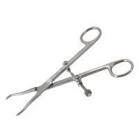 Pointed Fracture Reduction Clamp 7" Curved Left and Straight Right with Speed Lock