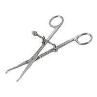 Pointed Fracture Reduction Clamp 7" Straight Left and Right Curved with Speed Lock