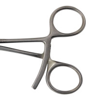 Pointed Fracture Reduction Clamp Small 5 1/2" Straight Left and Curved Right with Ratchet