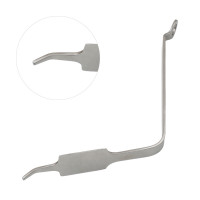 Bent Hohmann Retractor Wide with Extra Long Handle 11" Wide Blade 41mm Bend Depth 5.5"