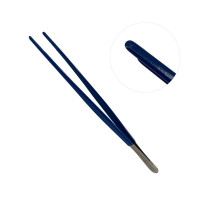 Tissue Forceps 10" (25.4cm) Long Smooth With Coated Tips