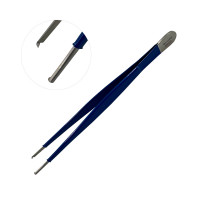 Tissue Forceps 10" (25.4cm) Long 1x2 Teeth With Exposed Tips