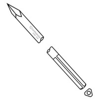 Steinmann Pin Single Trocar 3 Shank 9" 2.8mm 7/64" pkg/6