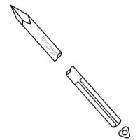 Steinmann Pin Single Trocar 3 Shank 9" 3.5mm 9/64" pkg/6