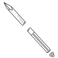 Steinmann Pin Single Trocar 3 Shank 9" 4.5mm 11/64" pkg/6