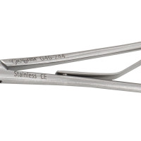McKenzie Clip Applying Forceps Curved Jaws Straight Handles Size 6"