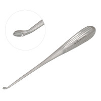 Epstein Curette 8” Hollow Handle Reverse Angle Oval Cups #1 (4.0mm)