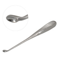 Epstein Curette 8” Hollow Handle Reverse Angle Oval Cups #5 (8.5mm)