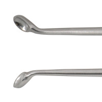 Epstein Curette 8” Hollow Handle Reverse Angle Oval Cups #5 (8.5mm)