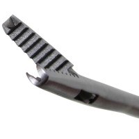 Grasper Mini Straight Tip 2.75mm 15° Up Curved jaw Shaft with Handle