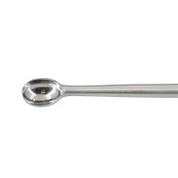 Cobb Curette Stainless Handle 11” Knurled Handle Oval Cup Straight #6 (13mm)