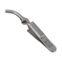 Debakey Bulldog Clamp Cross Action Curved 7.5cm 2cm Tip