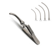 Debakey Bulldog Clamp Cross Action Curved 8.5cm 3cm Tip