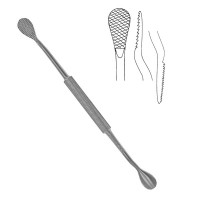 Bone Rasp 8 1/2" Straight Double Ended 13mm Fine and Coarse Serrations