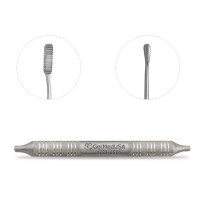 Miller Colburn Bone File #5 Double Ended Downcutting 7 1/2" Straight Oval Serrated 6mm-5.5mm