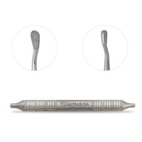 Miller Colburn Bone File #1 Double Ended 7" Straight Oval Cross Serrated 5mm-7mm