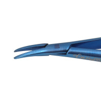 Castroviejo Needle Holder Curved 12cm with Lock Titanium