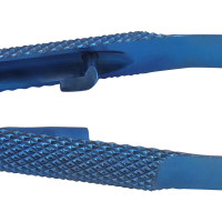 Castroviejo Needle Holder Curved 12cm with Lock Titanium