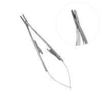 Castroviejo Offset Micro Surgical Needle Holder 5 1/2" Serrated Tungsten Carbide