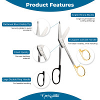 Lister Bandage Scissors Super Sharp Tungsten Carbide