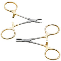 Mini Needle Holder 3.5 inch Tungsten Ca...