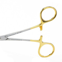 Olsen Hegar Needle Holder with Scissors Tungsten Carbide Insert Jaws - Left Hand